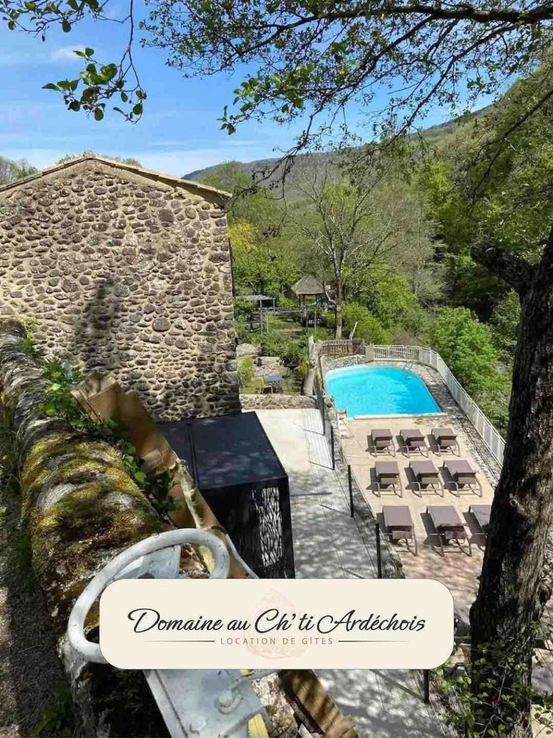 Gite De Groupe - Domaine Au Ch'Ti Ardechois Rochessauve المظهر الخارجي الصورة